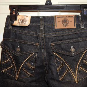 American Hawk Boys Jeans Size 10 Skinny Fit Neat p